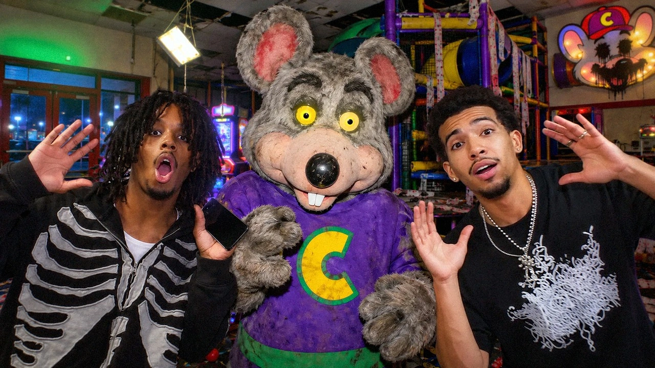We Survived 24 Hours Inside Chuck E. Cheese!, YouTube thumbnail